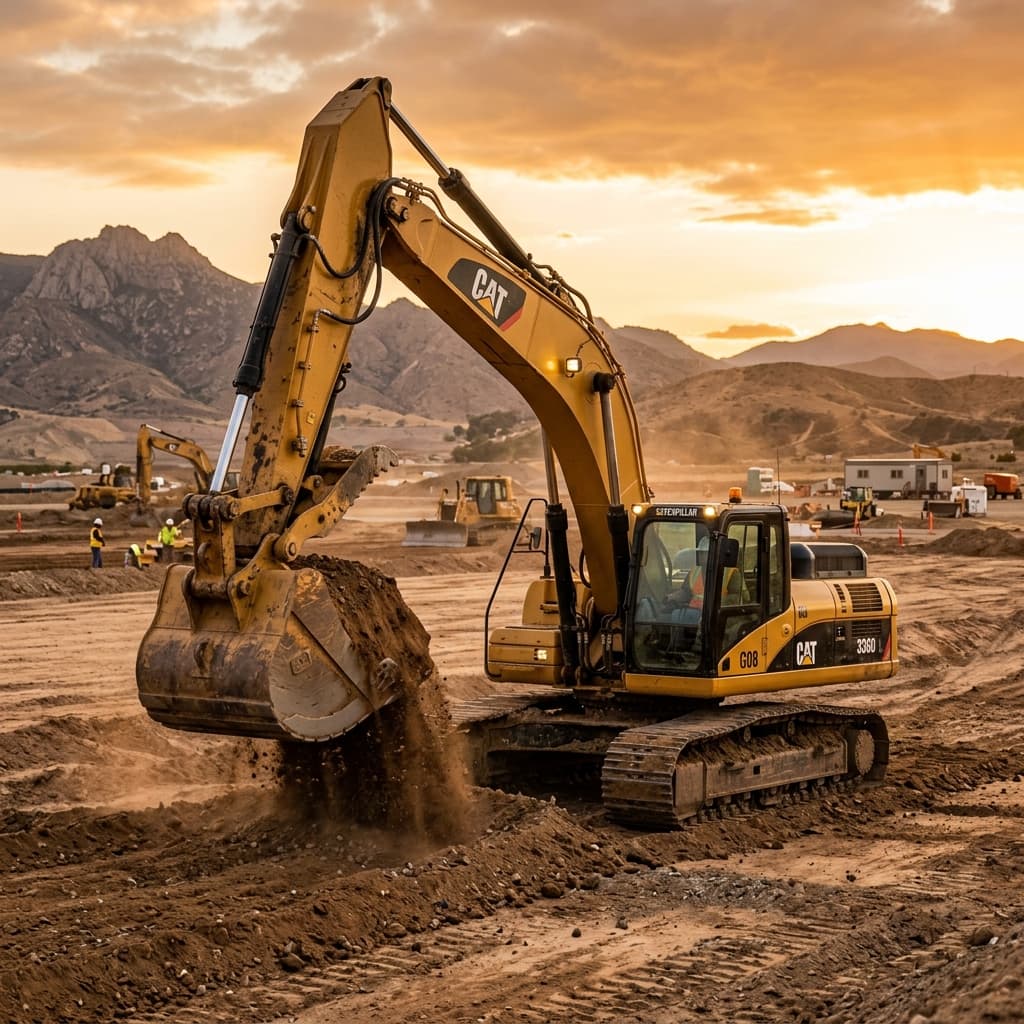 HD Excavations hero job-site